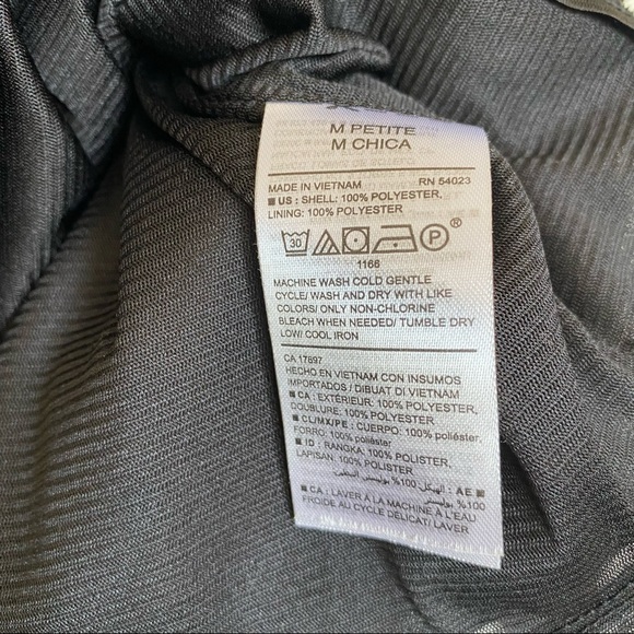 Black Sheer Polka dot Cold Shoulder Blouse - Picture 13 of 13